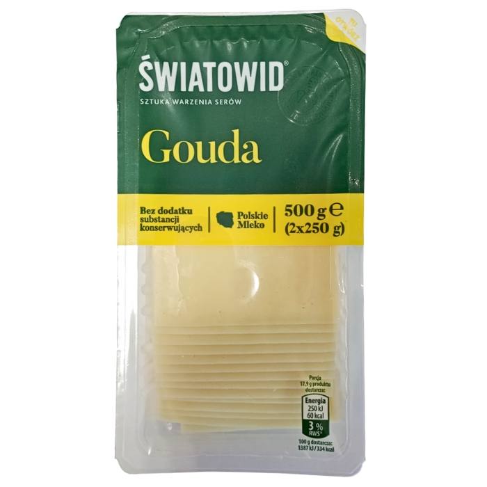Сир Gouda ПОРіЗАНИЙ 250gr