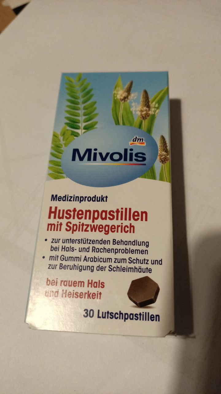 Mivolis Hustenpastilen mit Spitzwegerich
