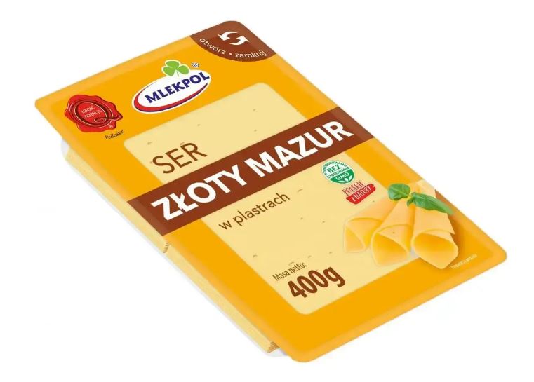 Сир Zloty mazur порізаний 400гр
