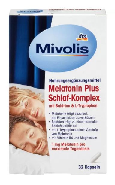 DM-067 Melatonin Plus Schlaf-Komplex 32 Kapseln, 16 g  для сну